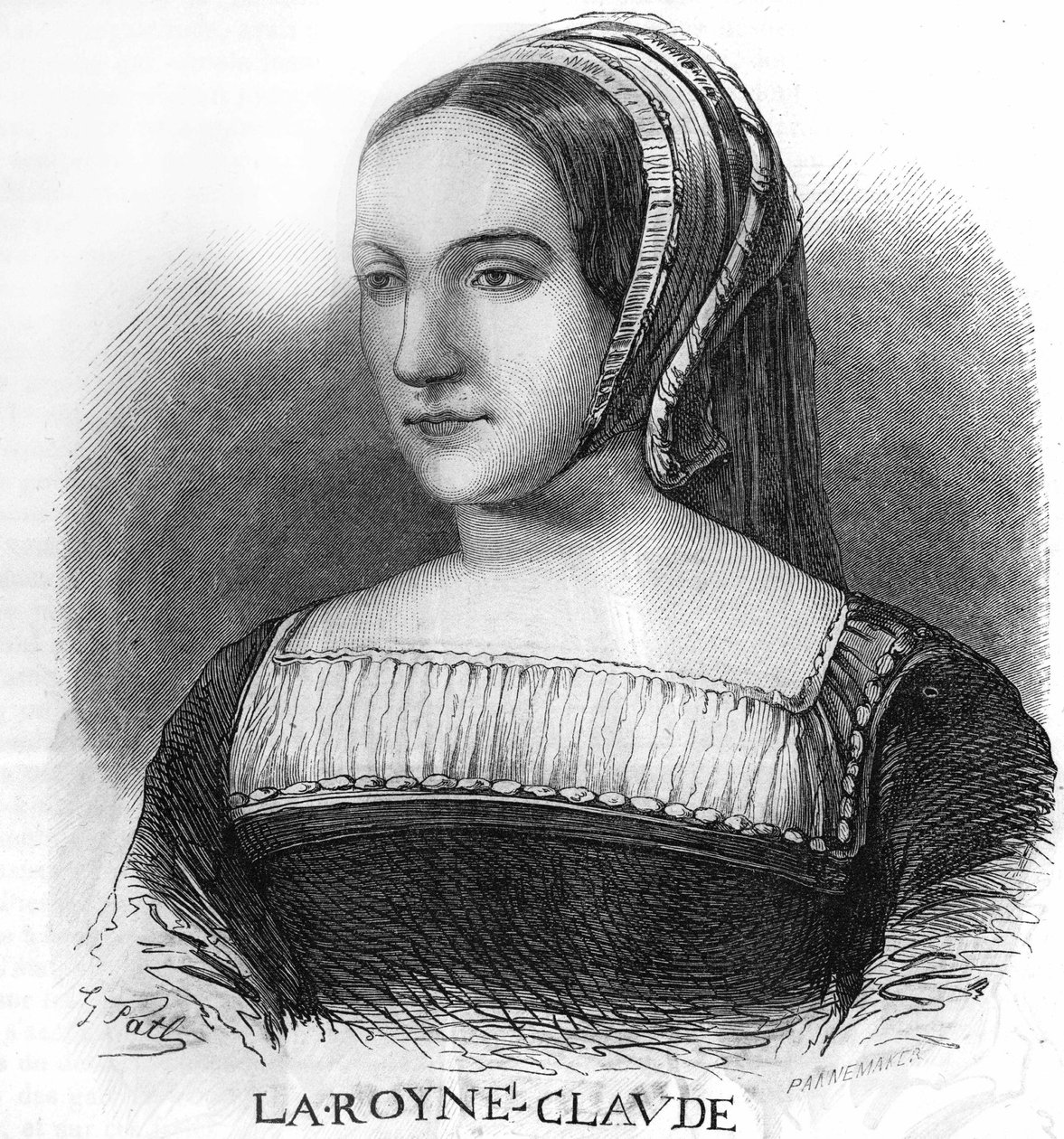 Retrato de Claude de France, esposa do rei François 1st (1499-1524). de Unknown artist