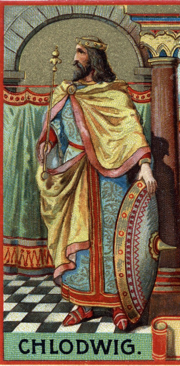Retrato de Clovis King of the Francs de 481-511 DC. de Unknown artist