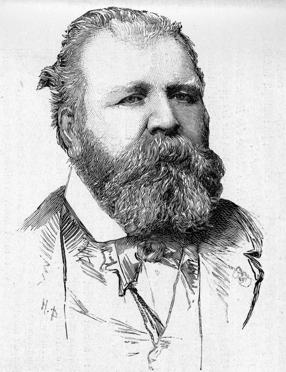 Retrato do Maestro Jules Pasdeloup (1819-1887). de Unknown artist