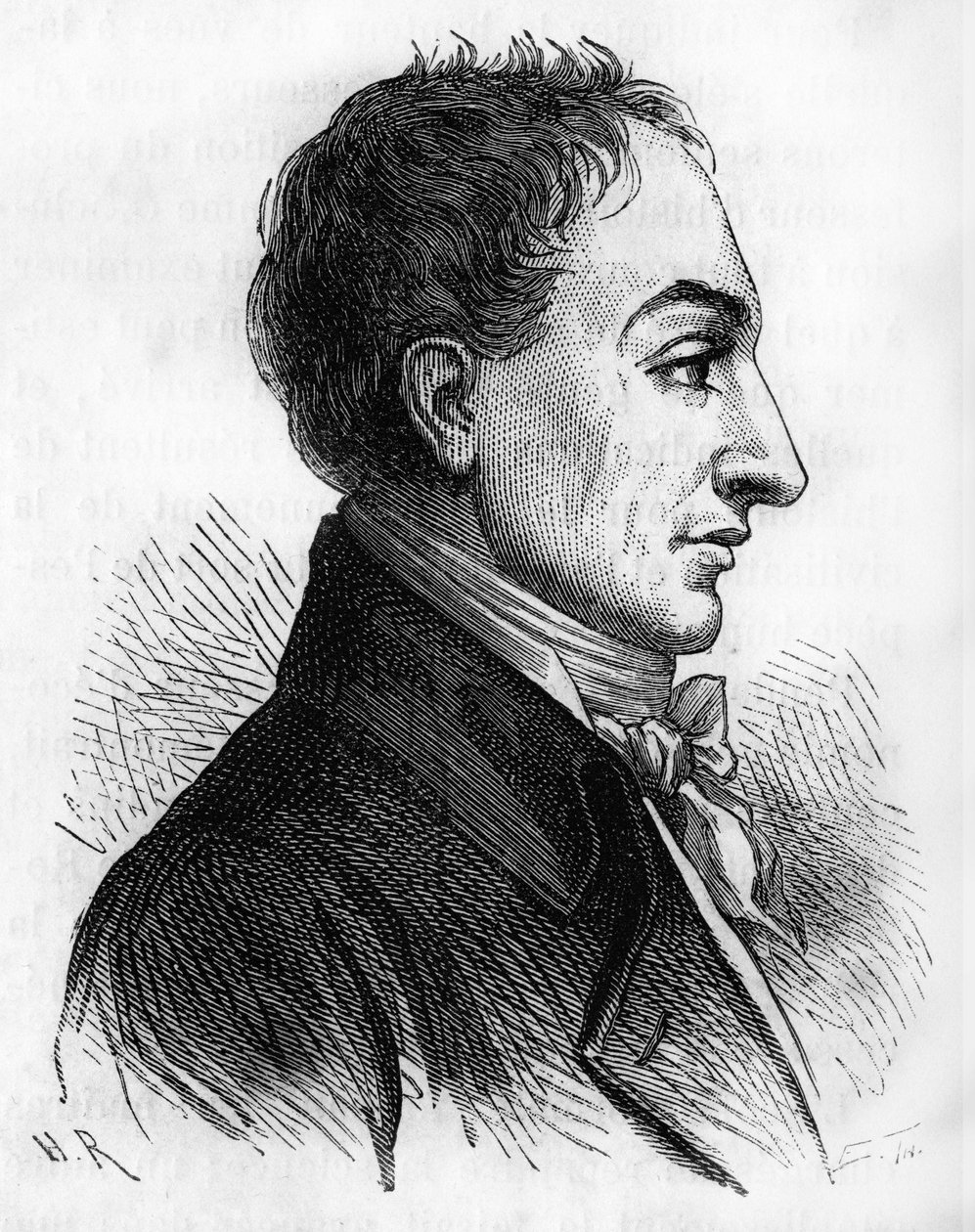 Retrato de Constantin François de Chasseboeuf Comte de Volney - in "Histoire de France" de Henri Martin, sd. Século XIX. de Unknown artist