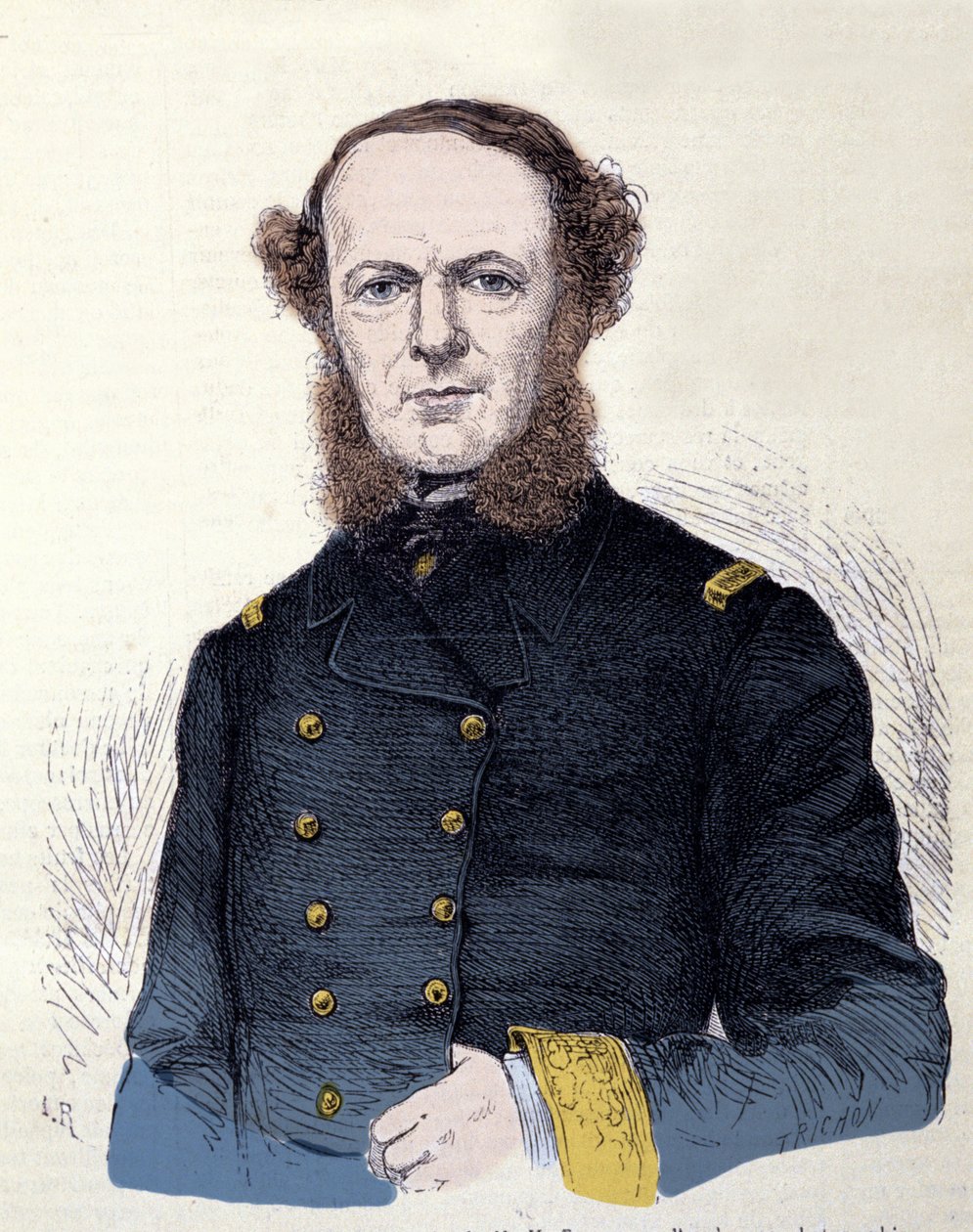 Retrato do Conde Carlo di Persano Pellion (1806-1883), patriota da Unite Italiana. de Unknown artist