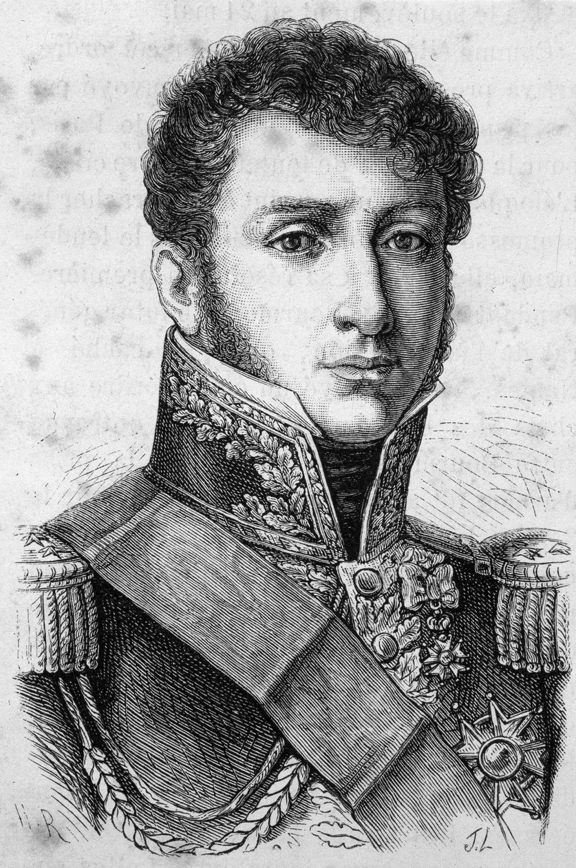 Retrato do Conde Charles Tristan de Montholon, general francês (1783-1853). de Unknown artist