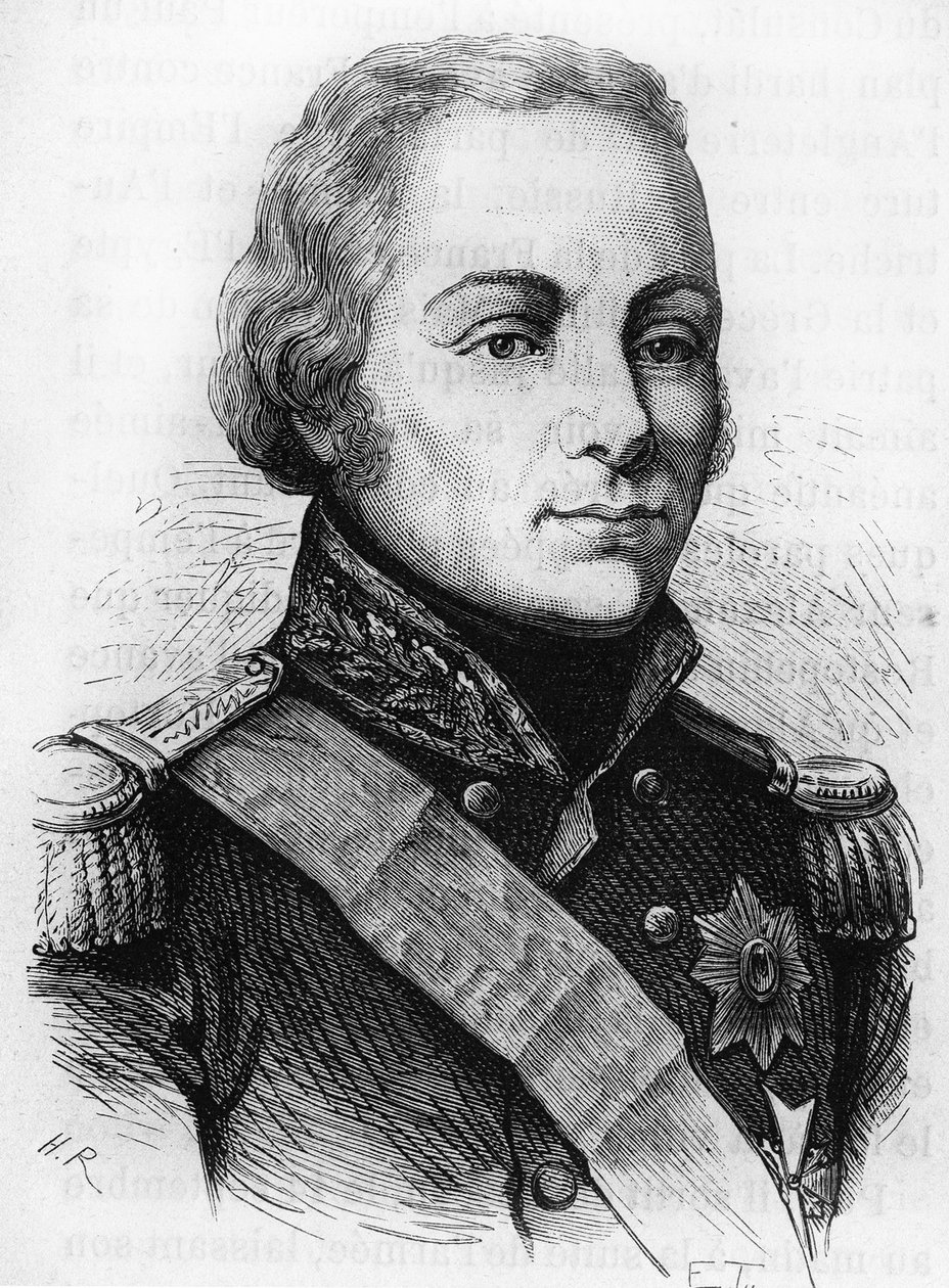 Retrato do Conde Rostopchine (1765 - 1826). Gravura do final do século XIX em "Histoire de France" de H. Martin. de Unknown artist