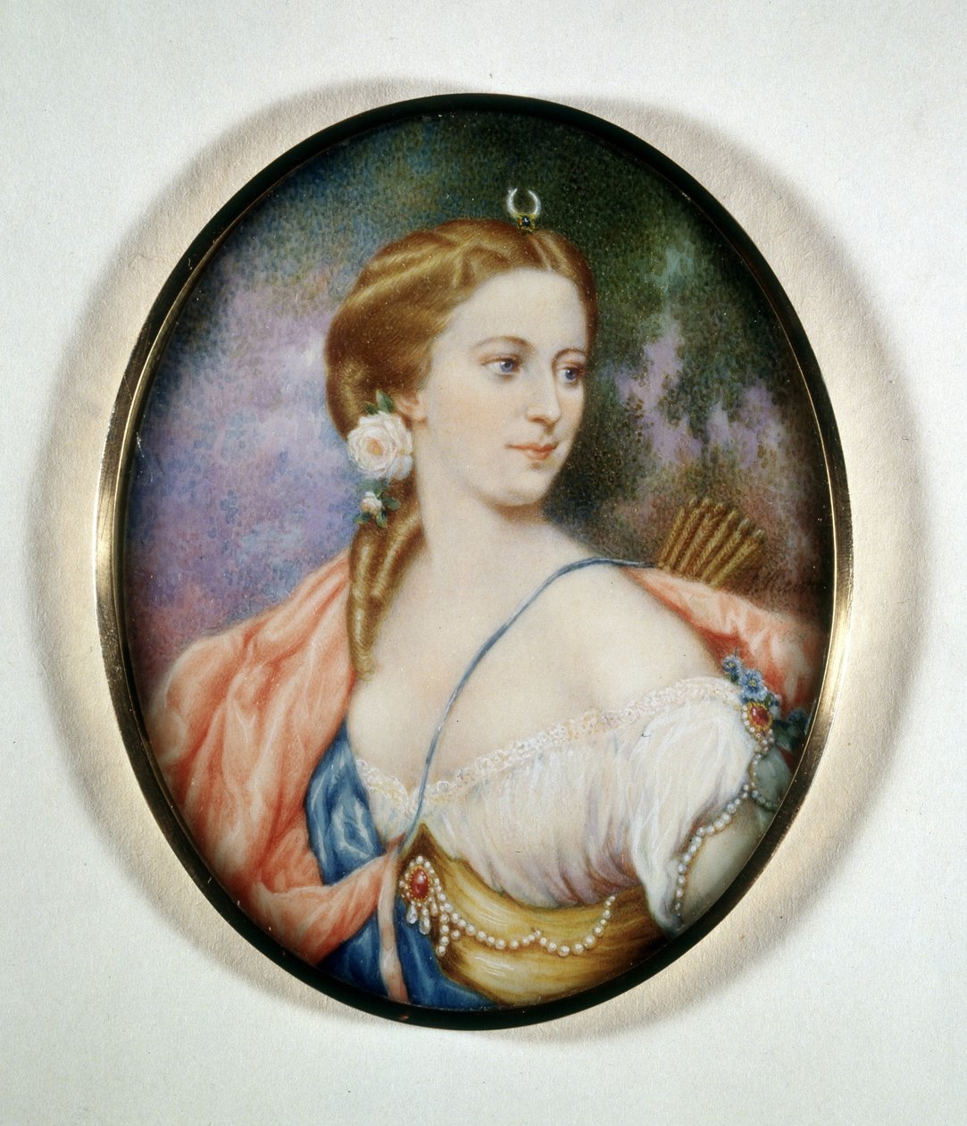 Retrato da Condessa Anna Walewska, nascida Anna Maria Ricci, esposa do Conde Walewski (1810 - 1868). Museo del Risorgimento. Milão de Unknown artist