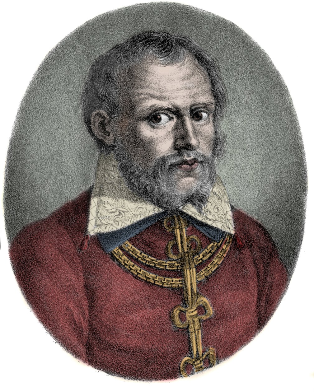 Retrato de Cypriano de Rory ou Cipriano de Rory (1515-1565) Compositor flamengo. de Unknown artist
