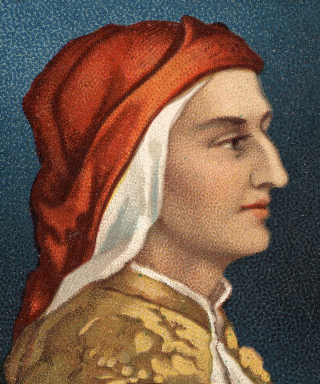 Retrato de Dante Alighieri (1265-1321), escritor italiano. de Unknown artist