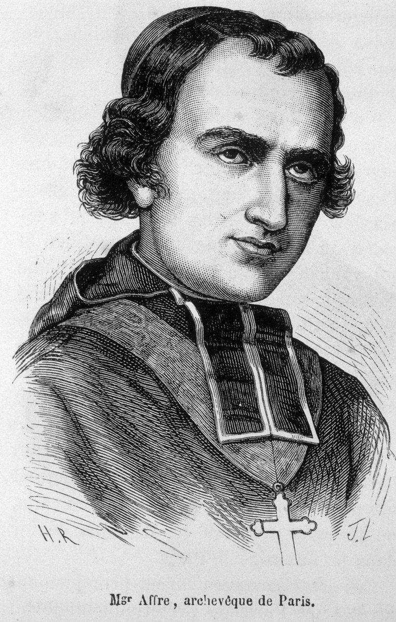 Retrato de Denys Auguste Affre (1793-1848), arcaico de Paris. de Unknown artist