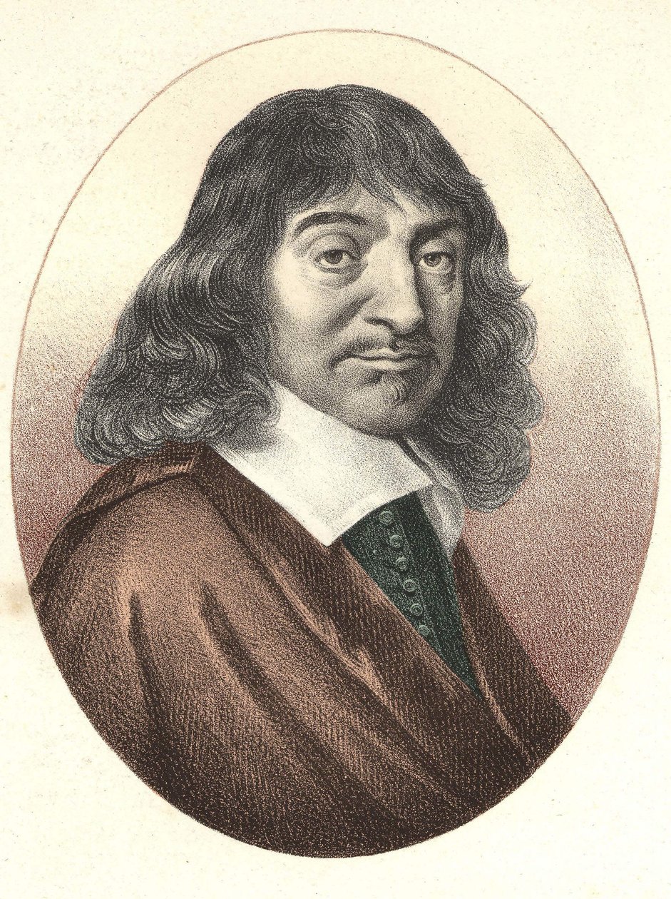 Retrato de Descartes (1596 - 1650). de Unknown artist