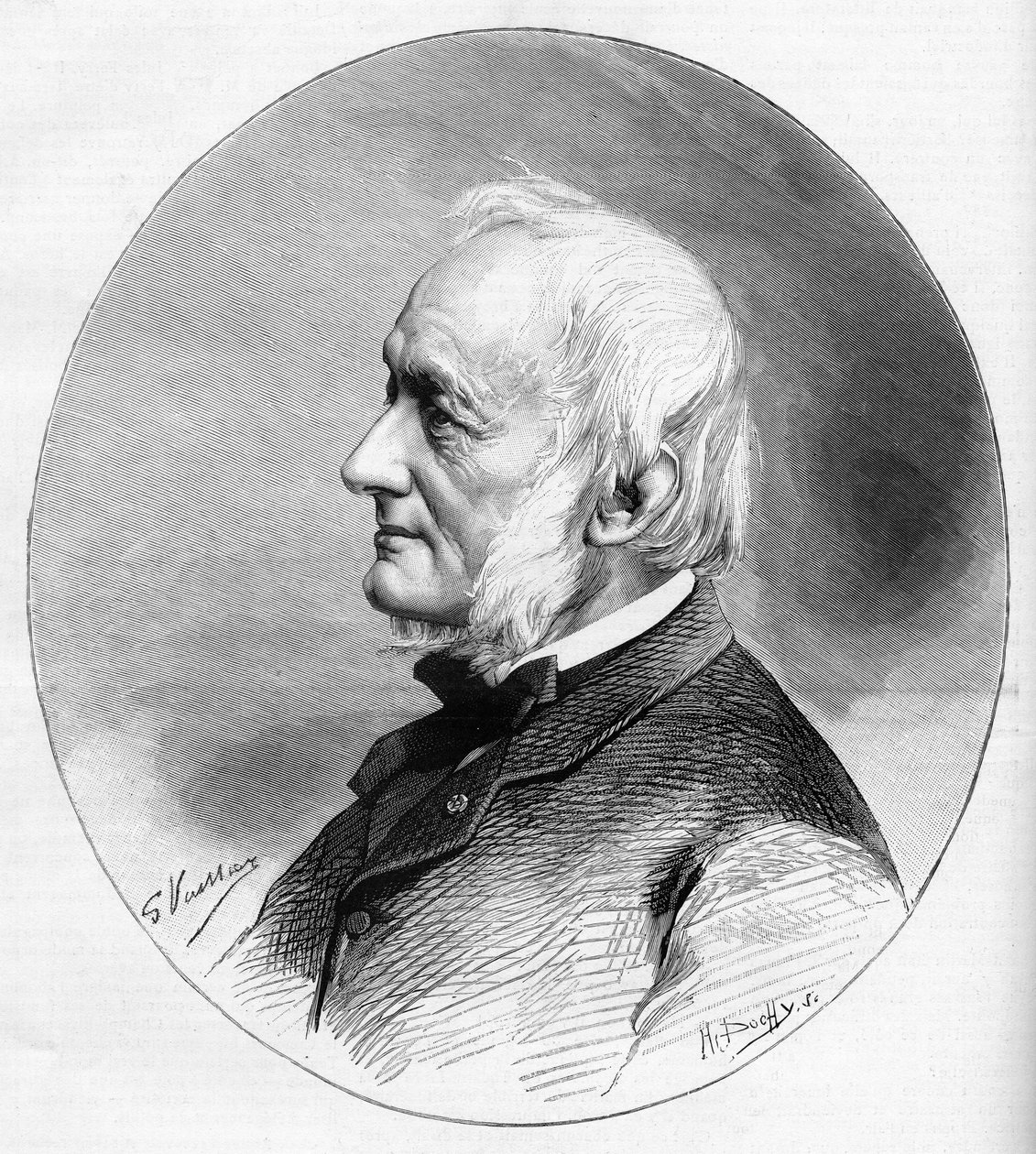 Retrato do escritor Desejo Nisard (1806-1888) e membro da academia francesa eleita em 1850. de Unknown artist