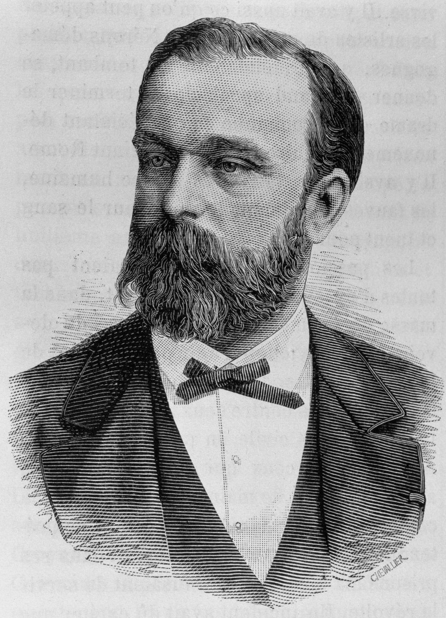 Retrato de Drouardel. Gravura do final do século XIX em "Histoire de France" de H. Martin. de Unknown artist