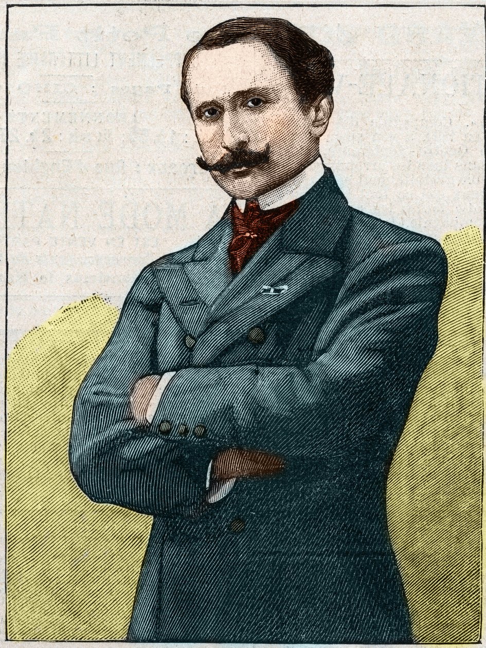 Retrato de Edmond Rostand (1868-1918), poeta e dramaturgo francês. de Unknown artist
