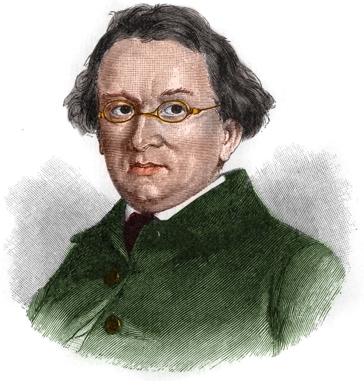 Retrato de Eduard Morike (1804-1875), escritor romântico alemão. de Unknown artist