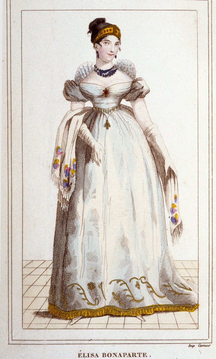 Retrato de Elisa Bonaparte (Maria Anna dit Eliza de Unknown artist