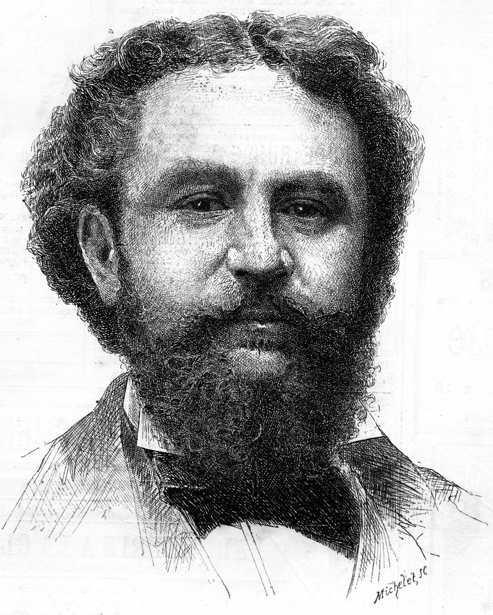 Retrato de Emile Bergerat (1845-1923), escritor francês. de Unknown artist