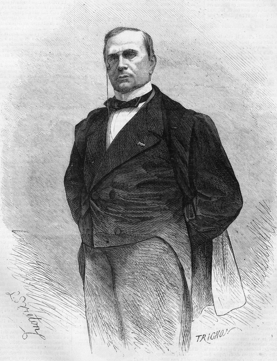 Retrato de Emile de Girardin (1806-1881), publicista e político francês, fundador da imprensa moderna. de Unknown artist