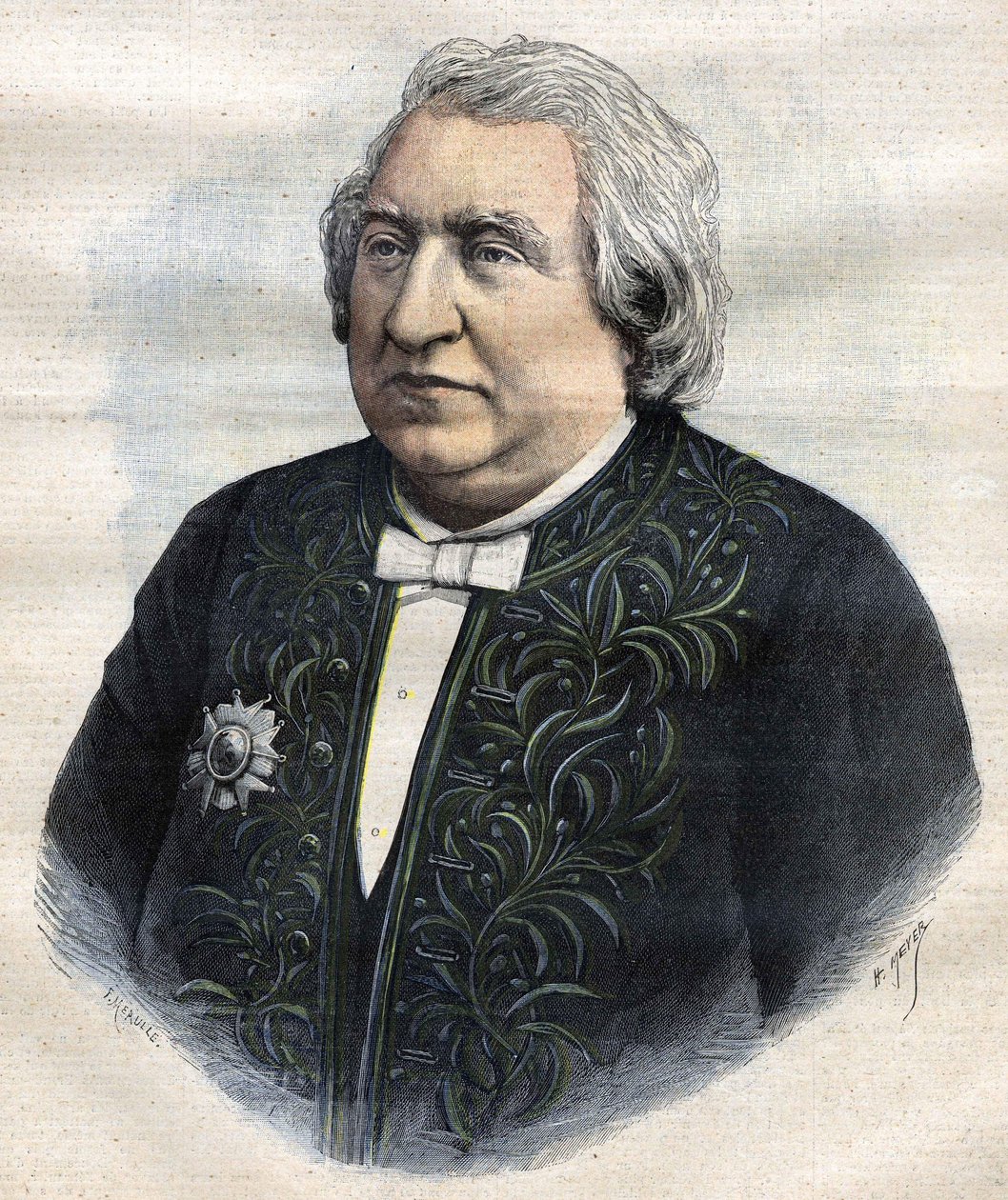 Retrato de Ernest Renan em Traje Acadêmico de Unknown artist