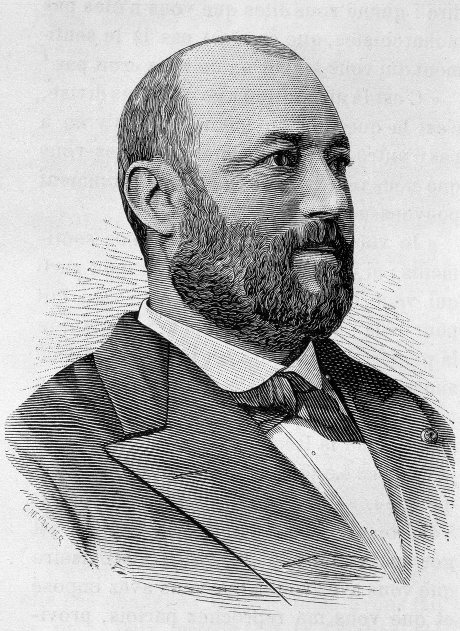 Retrato de Ernoul. Gravura do final do século XIX em "Histoire de France" de H. Martin. de Unknown artist