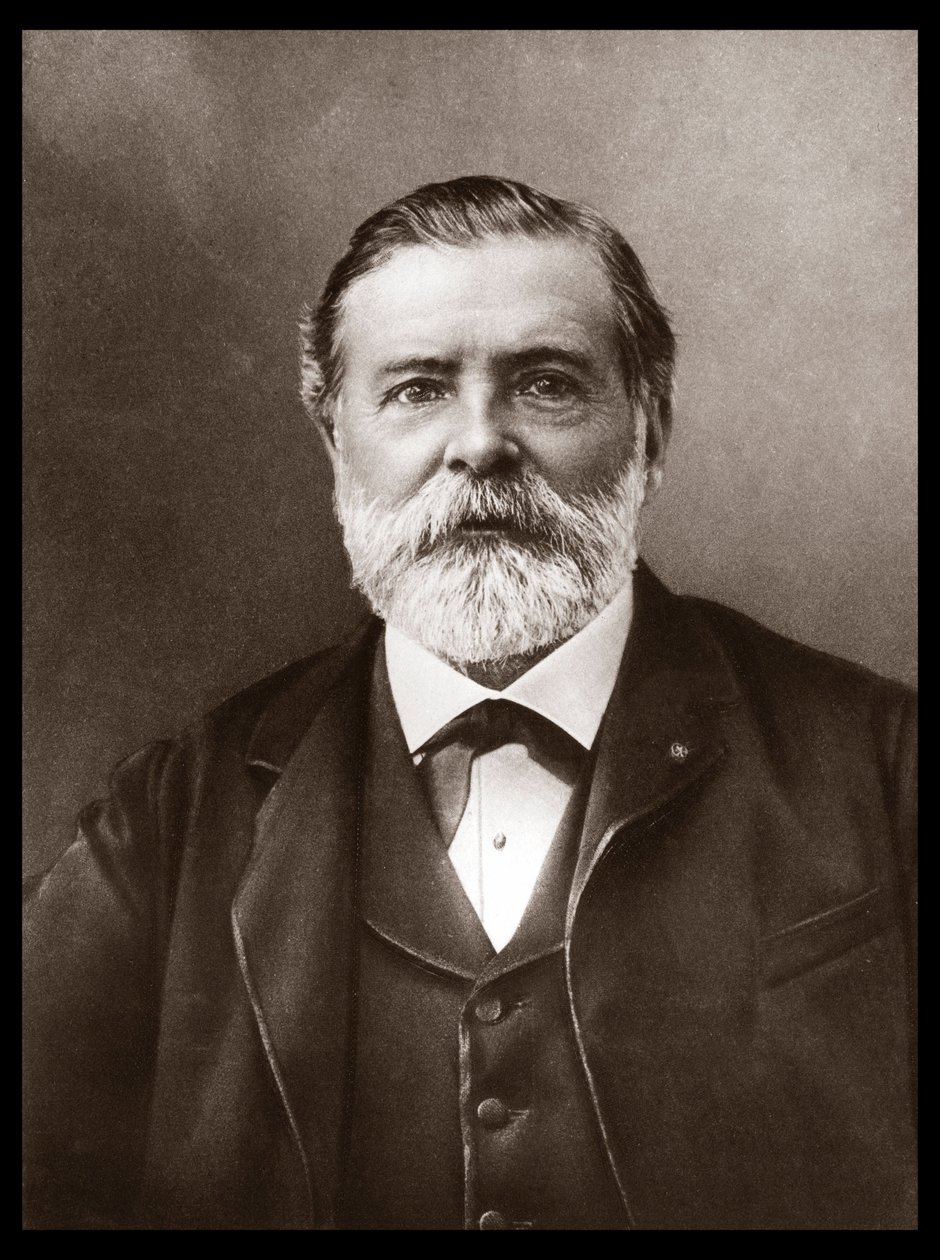 Retrato de Etienne-Jules Marey (1830-1904); cientista e cronofotógrafo inglês; inventor do esfigmógrafo e pioneiro da fotografia e do cinema. Fotografia de Nadar, Paul (1856-1939). de Unknown artist
