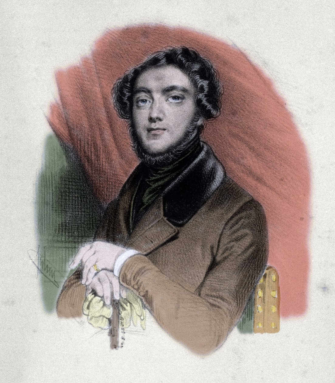 Retrato de Eugene Sue (1804-1857) escritor francês. de Unknown artist