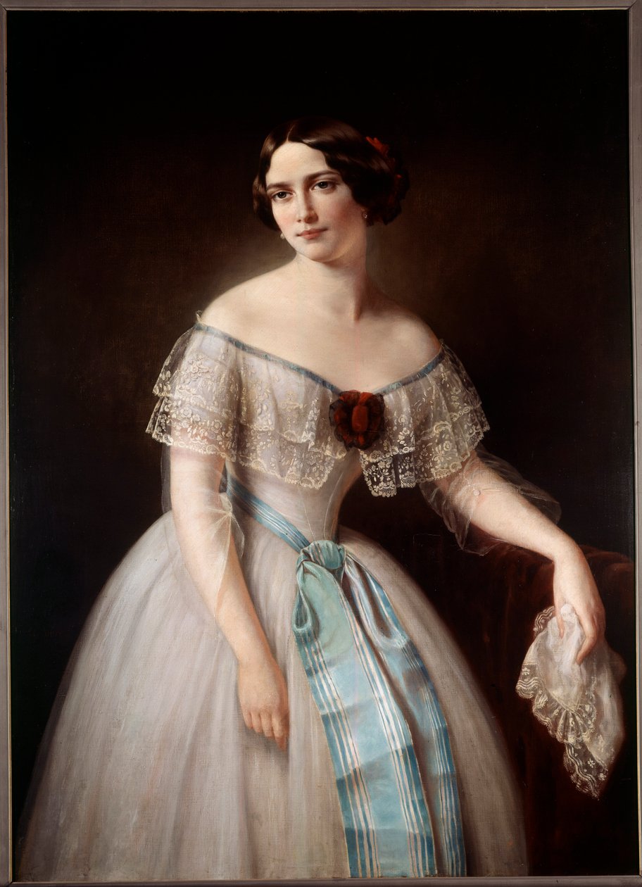 Retrato de Fanny Cerrito (1817-1909) dançarina Anonymous painting. Paris do século XIX. Biblioteca do Musee De l