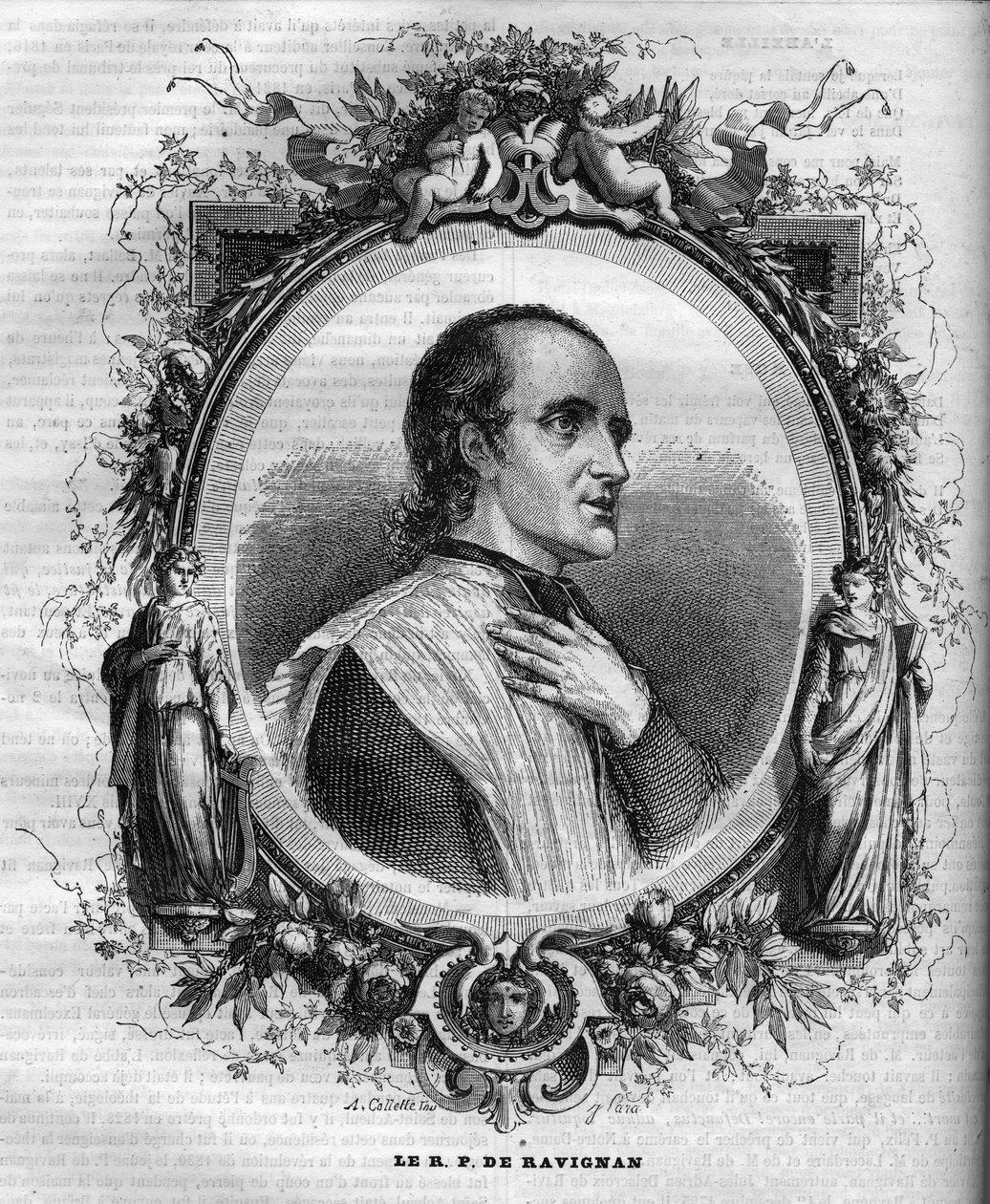 Retrato do Padre Delacroix de Ravignan (1795-1858), jesuíta francês. de Unknown artist