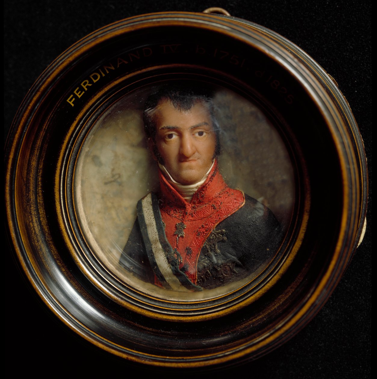 Retrato de Fernando I de Bourbon ou Fernando IV (1751-1825), Escultura de cera do Rei de Nápoles. Florença, Museo Nazionale del Bargello de Unknown artist