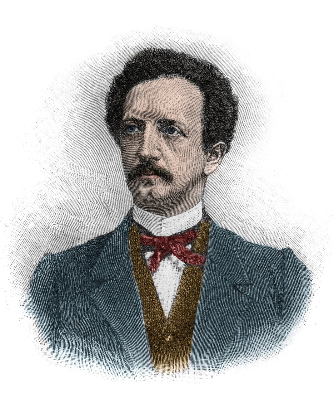 Retrato de Ferdinand Johann Gottlieb Lassalle (1825-1864), jurista, filósofo e ativista político socialista alemão - gravura de Unknown artist
