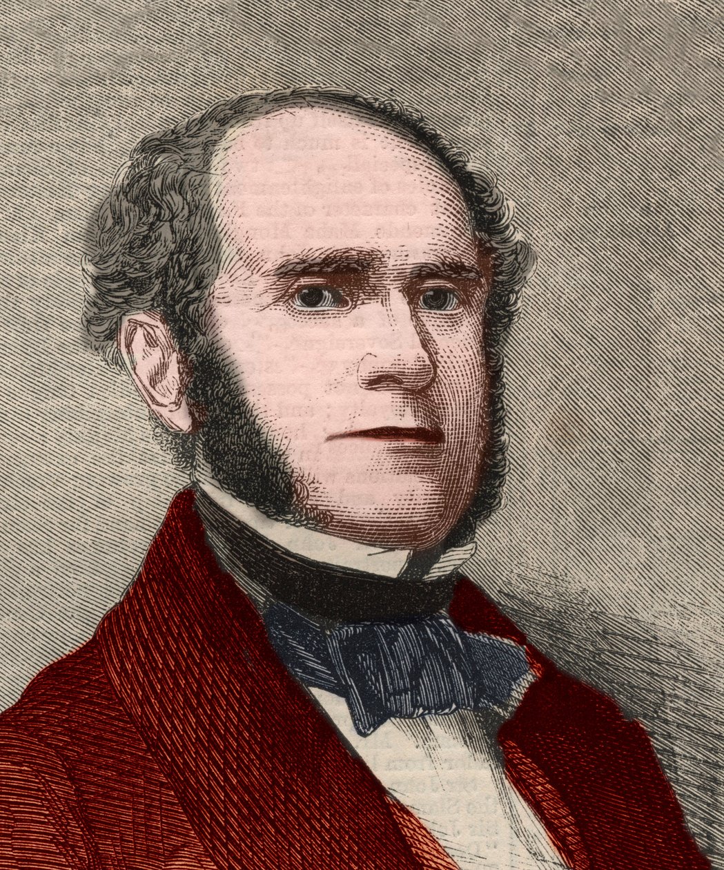 Retrato de Fitz-Greene (Fitz Greene) Halleck (1790-1867), poeta americano. Gravura em "The illustrated London News", de 23 de Janeiro de 1858. de Unknown artist