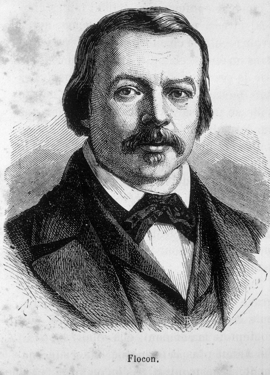 Retrato de Flocon, jornalista e político francês (1800 - 1866) de Unknown artist