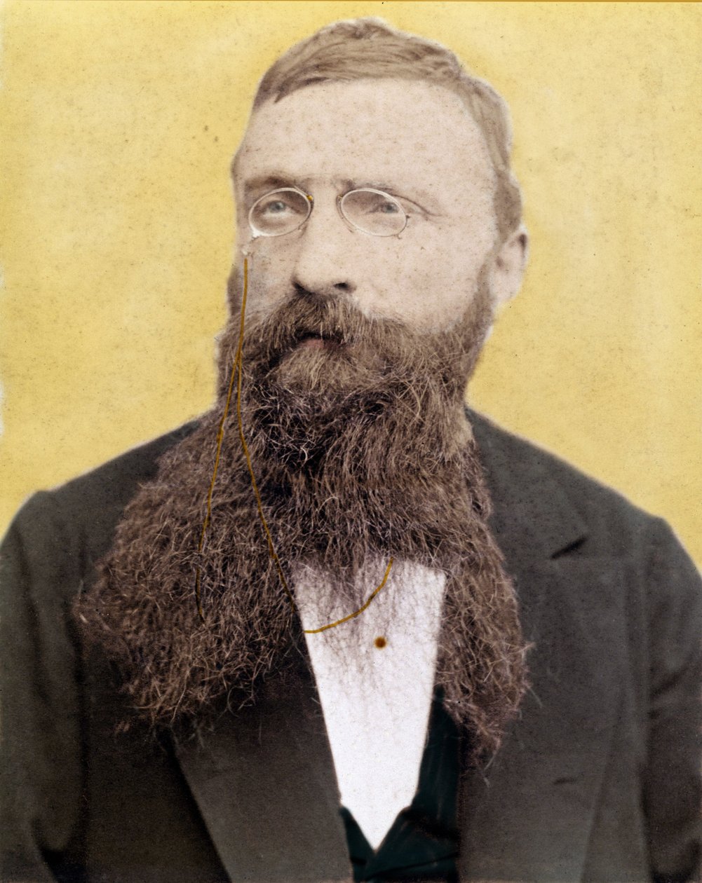 Retrato de François Auguste Rene Rodin - escultor francês - fotografia por volta de 1885 de Unknown artist