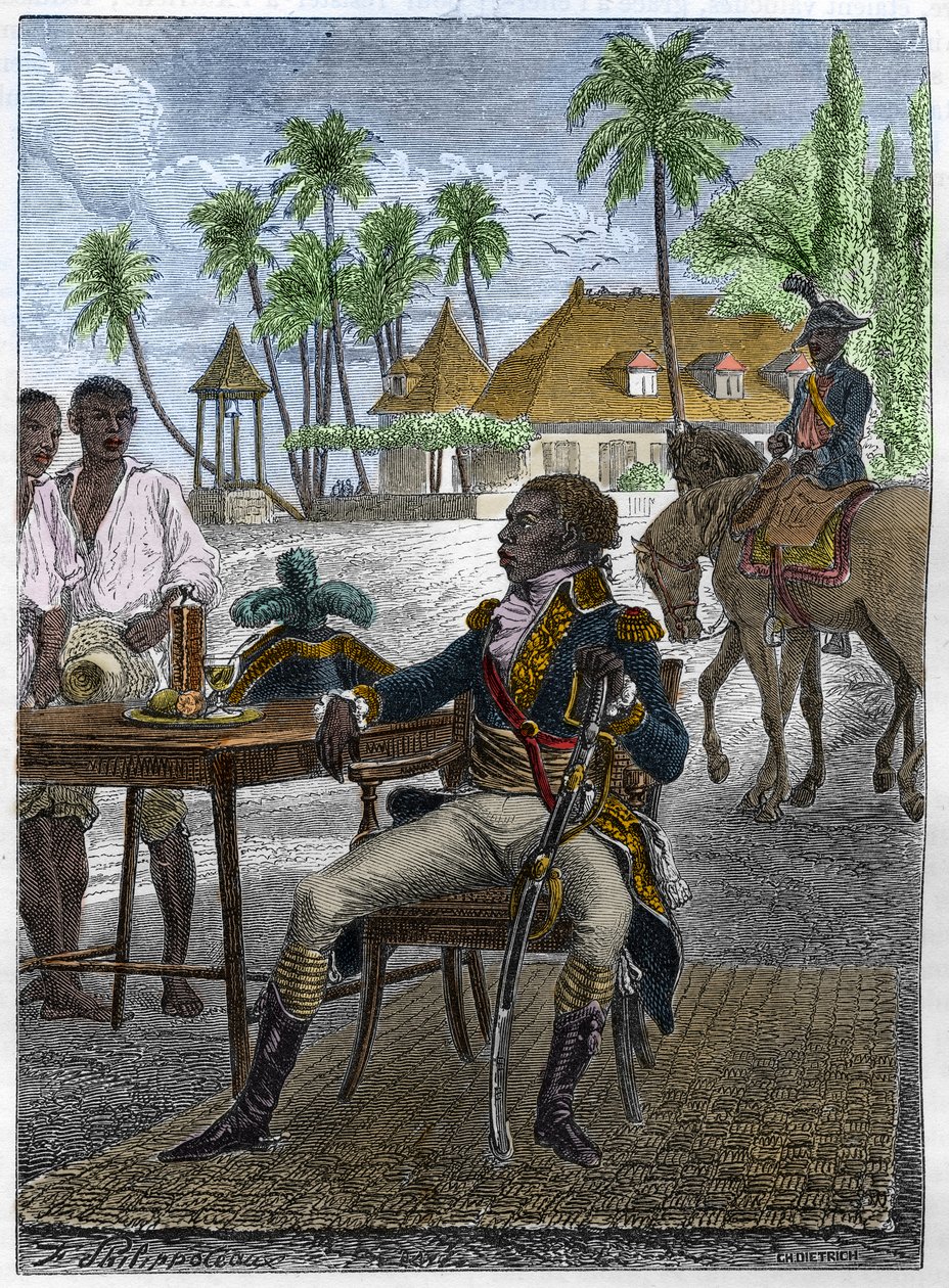 Retrato de François Dominique Toussaint dit "Toussaint-Louverture" (Toussaint Louverture de Unknown artist