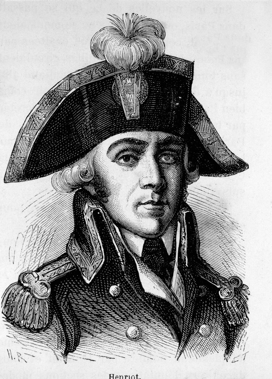 Retrato de François Hanriot (1761-1794), revolucionário francês de Unknown artist