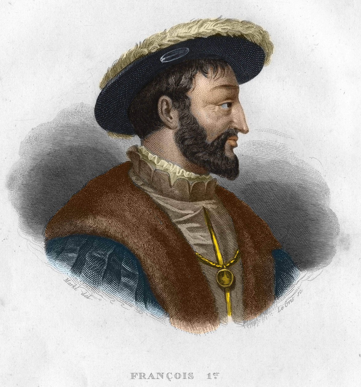 Retrato de François I (1494 - 1547) Rei da França de Unknown artist
