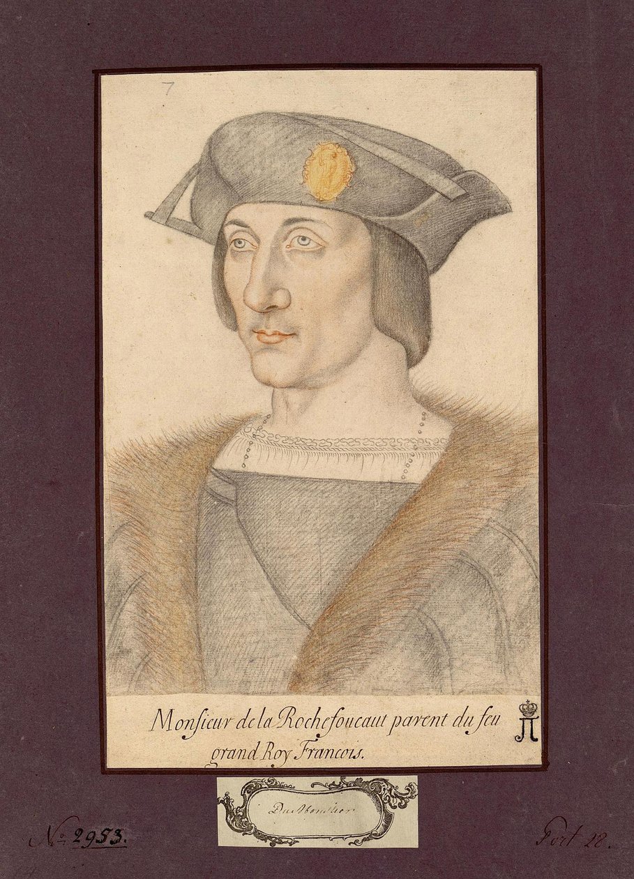 Retrato de François I de La Rochefoucauld, Conde de La Rochefoucauld de Unknown artist