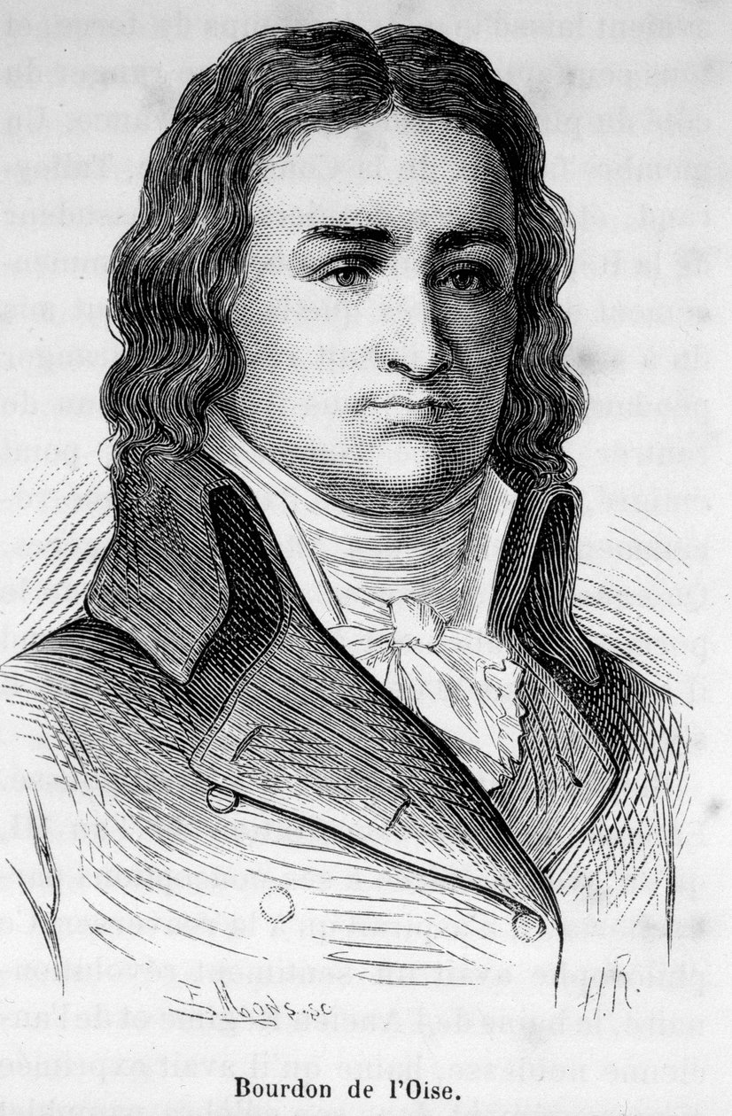 Retrato de François Louis Bourdon dit “de l&39;Oise” (1758-1798), político francês. de Unknown artist