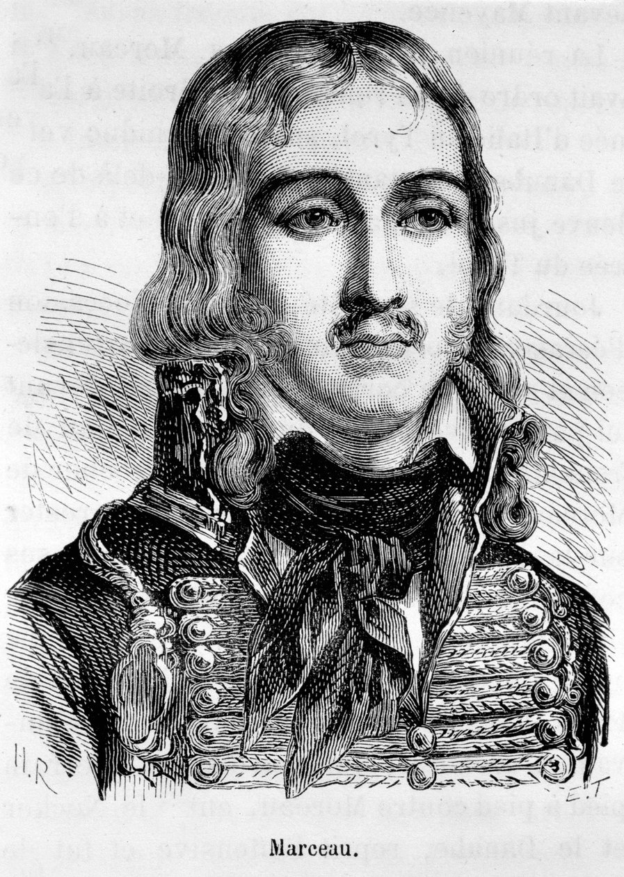 Retrato de François Severin Desgraviers Marceau (1769-1796), general francês. de Unknown artist