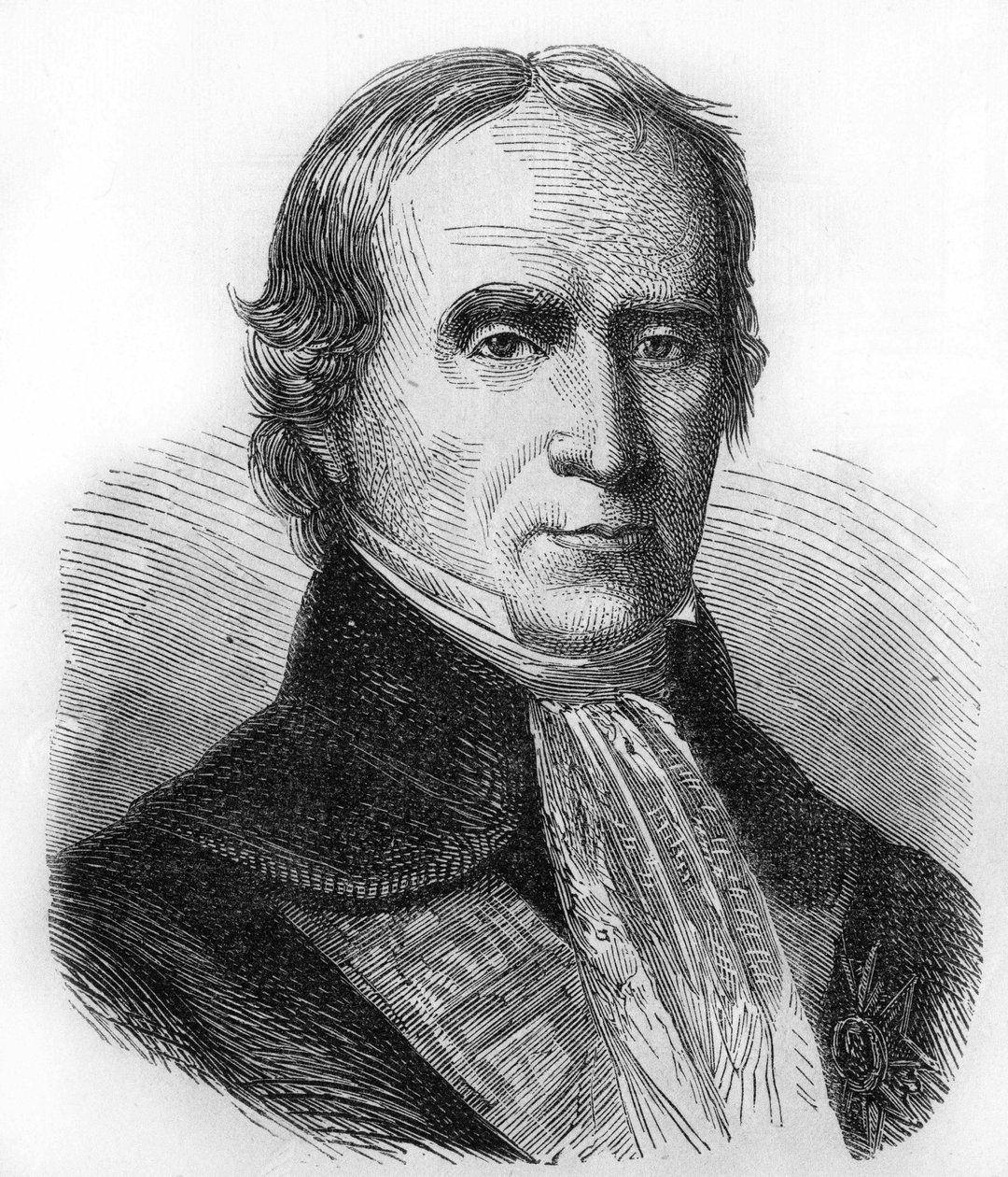 Retrato de François Barbé Marbois. 1745-1837.Consul nos Estados Unidos e depois intendant em Santo Domingo. Gravura a partir de 1866. de Unknown artist