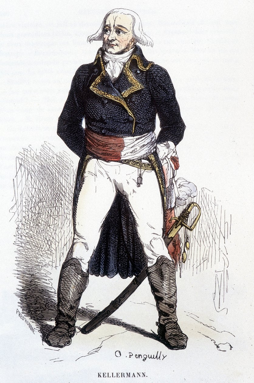 Retrato de François Christophe Kellerman - gravura de Unknown artist