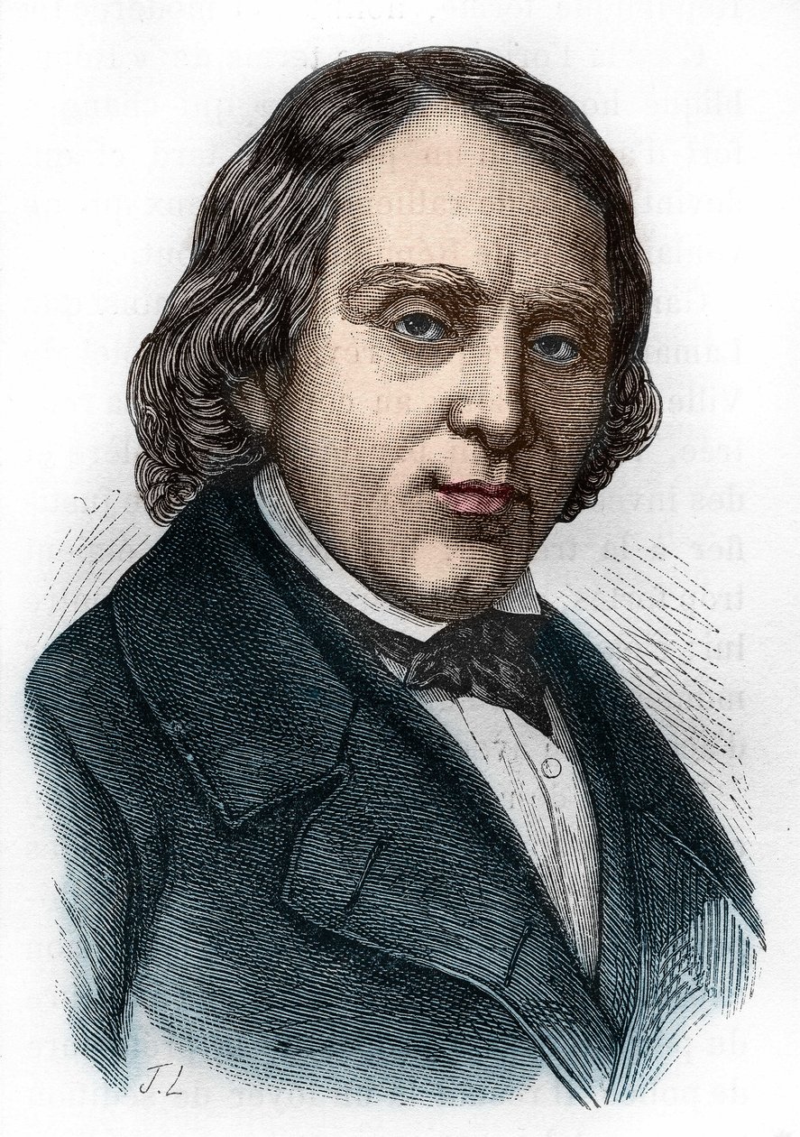 Retrato de François Vincent Raspail (1794-1878), biólogo, químico e político francês. de Unknown artist