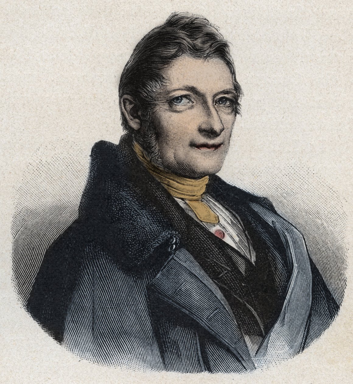 Retrato de Franz Xaver Gabelsberger (1789-1849) inventor inglês de Unknown artist