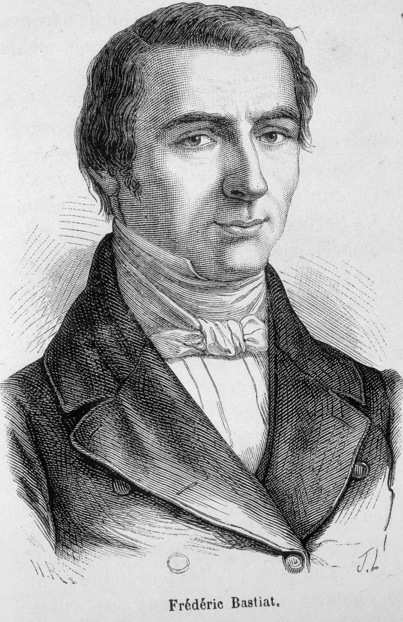 Retrato de Frédéric Bastiat, economista francês (1801 - 1850) de Unknown artist