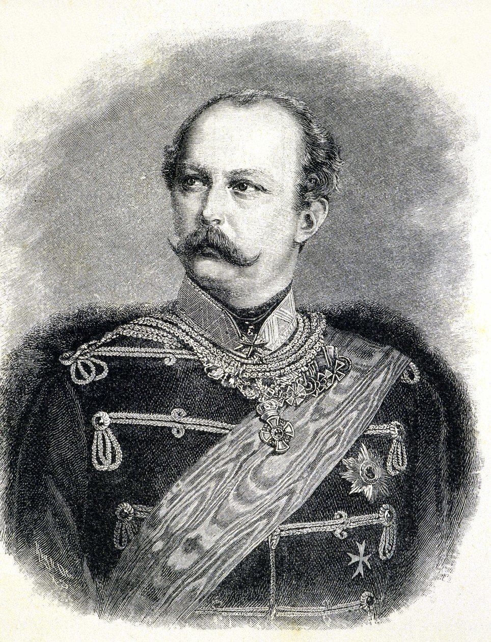 Retrato de Frederic Charles da Prússia (1828 - 1885), sobrinho de Guilherme I de Unknown artist
