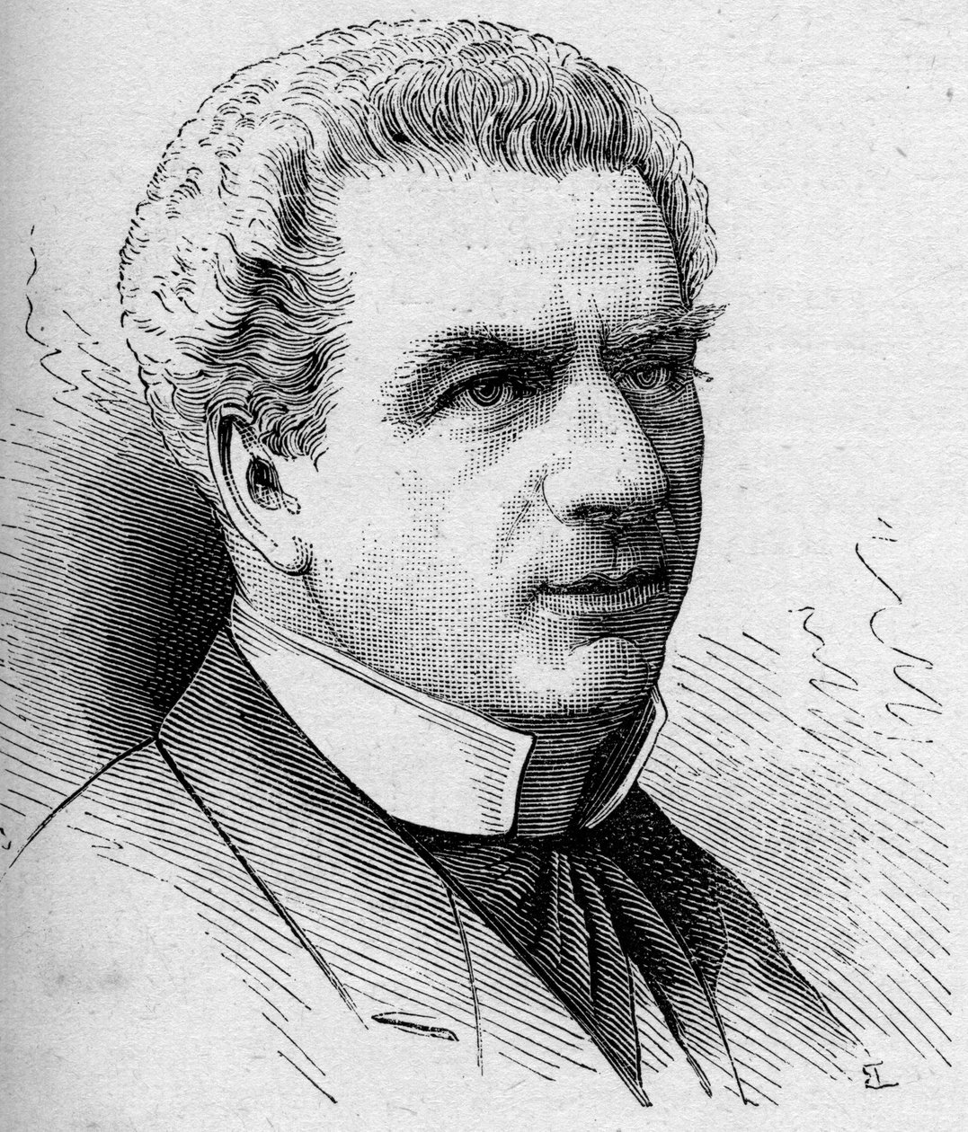 Retrato de Frederic Febvre (1833-1916), comediante francês, membro da Comedie Francaise. Gravura em "Le Monde Illustré" n¡1168 de 16 de Agosto de 1879. de Unknown artist