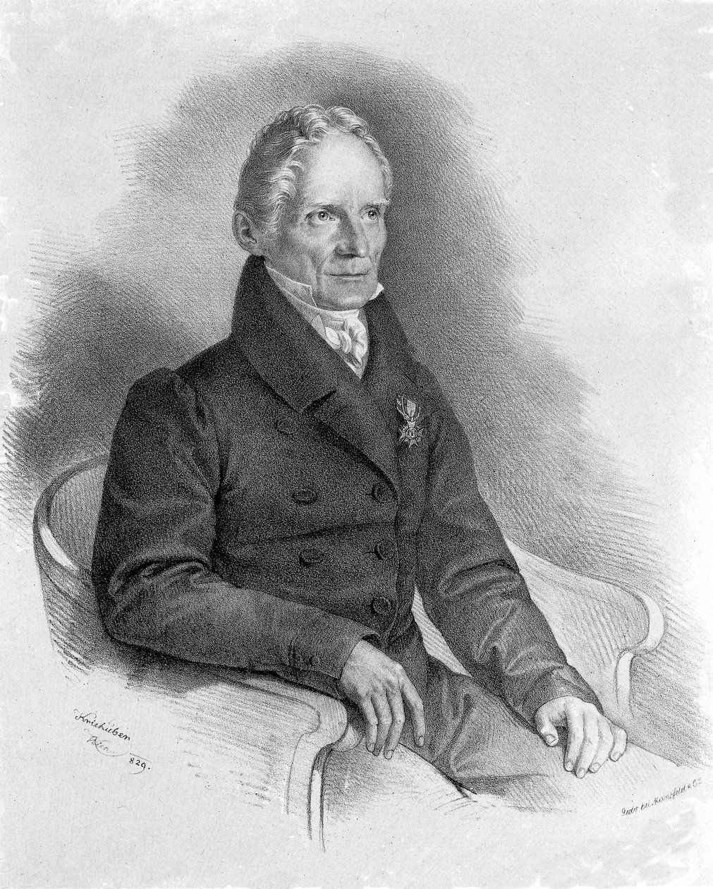 Retrato de Friedrich Mohs (1773-1839) Mineralogista alemão de Unknown artist