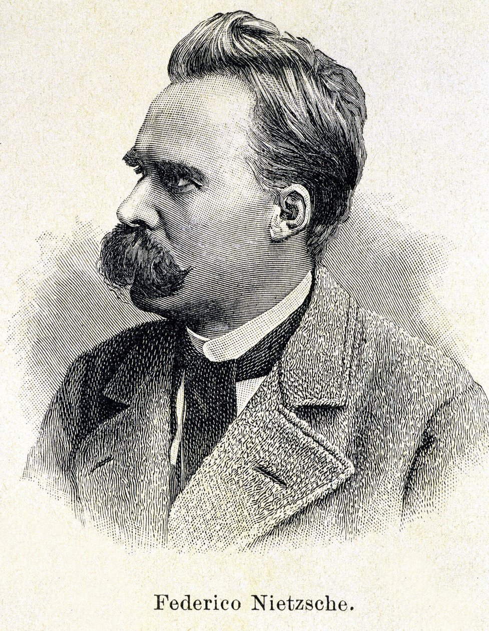 Retrato de Friedrich Nietzsche (1833 - 1900) de Unknown artist