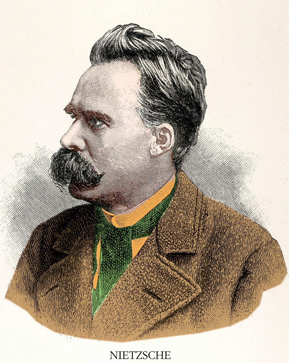Retrato de Friedrich Nietzsche (1844 - 1900). de Unknown artist
