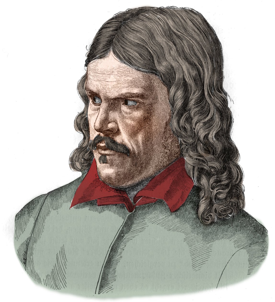 Retrato do poeta Friedrich Ruckert e do tradutor orientalista alemão (1788-1866). de Unknown artist