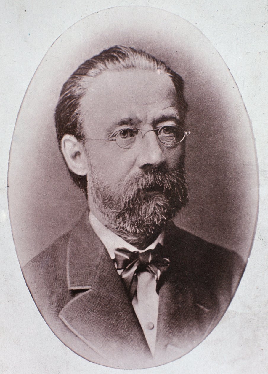 Retrato de Friedrich Smetana (gravura após foto) de Unknown artist