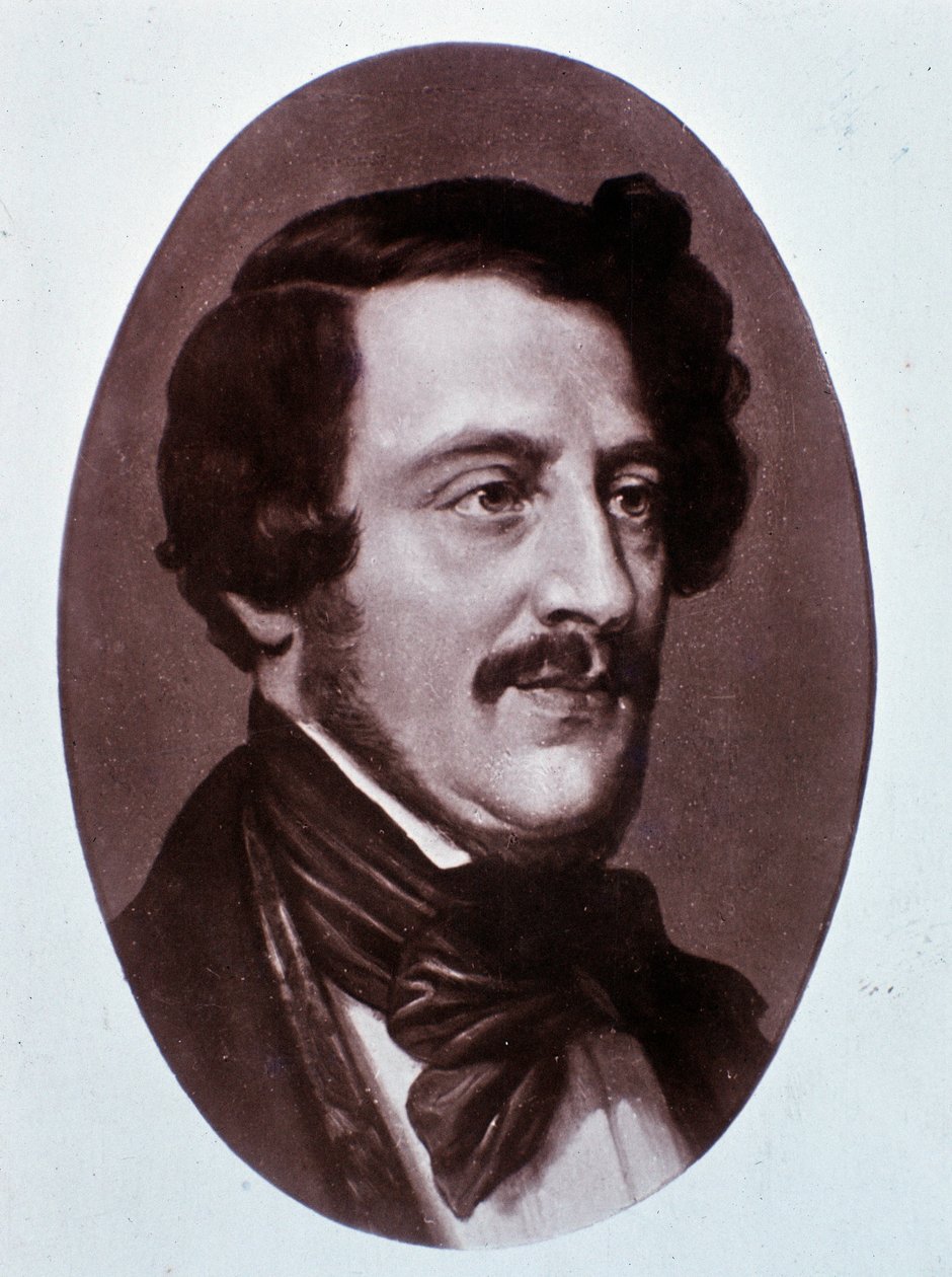 Retrato de Gaetano Donizetti (gravura) de Unknown artist