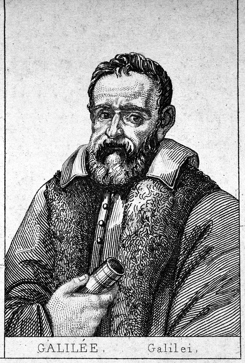 Retrato de Galileu Galilei dit Galilee (1564 - 1642). de Unknown artist